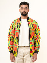 Multicolor African Wax Printed Velvet Jacket (Unisex)