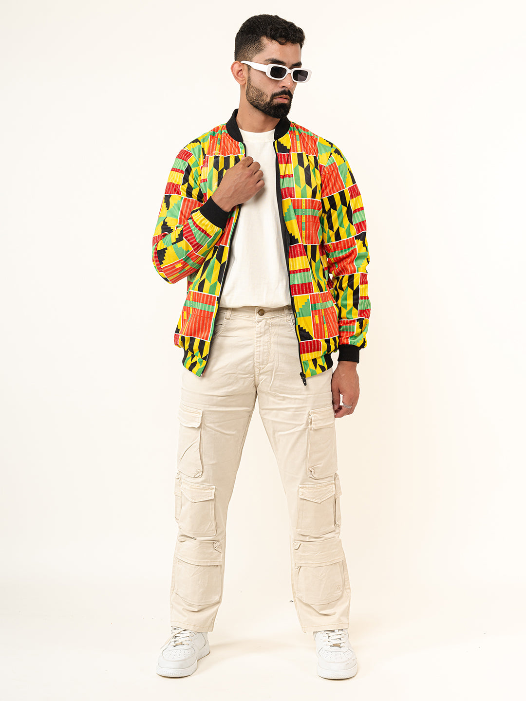 Multicolor African Wax Printed Velvet Jacket (Unisex)