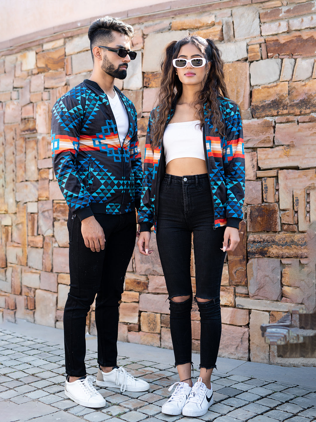 Multicolor Pendleton Printed Velvet Jacket (Unisex)