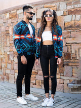 Multicolor Pendleton Printed Velvet Jacket (Unisex)