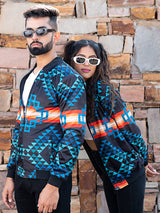 Multicolor Pendleton Printed Velvet Jacket (Unisex)