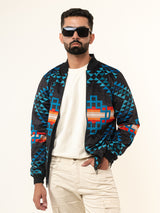 Multicolor Pendleton Printed Velvet Jacket (Unisex)