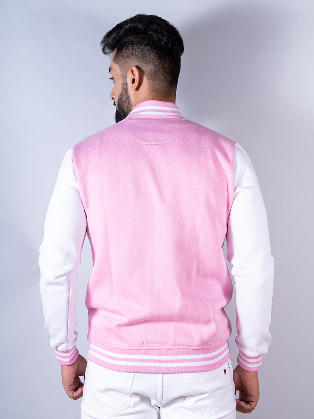 Art is a Vibe Men's Light Pink Bomber Jacket | GENESYS 2.0