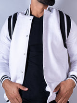 White Varsity Jacket (Unisex)