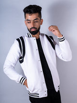 White Varsity Jacket (Unisex)