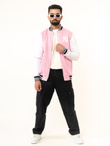 Baby Pink NY Varsity Jacket (Unisex)