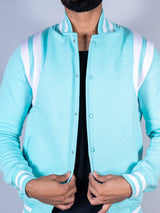 Sky Blue Varsity Jacket (Unisex)