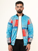 Multicolor Paisley Printed Velvet Jacket (Unisex)