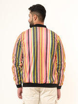 Multicolor Striped Velvet Jacket (Unisex)