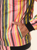 Multicolor Striped Velvet Jacket (Unisex)