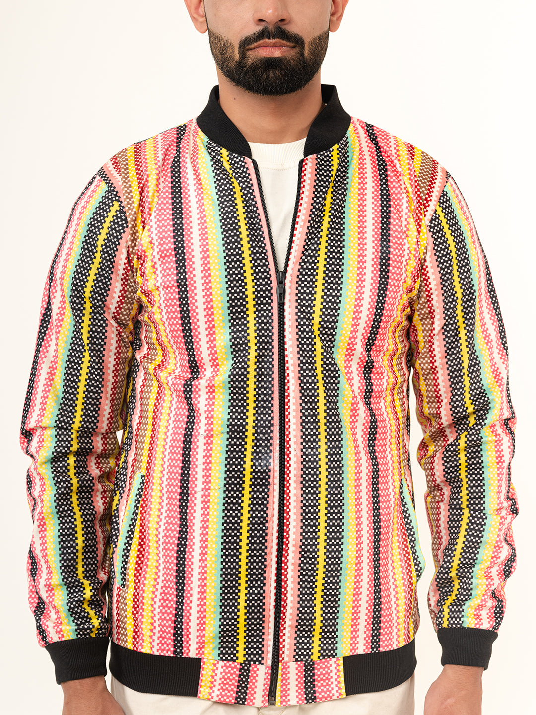 Multicolor Striped Velvet Jacket (Unisex)