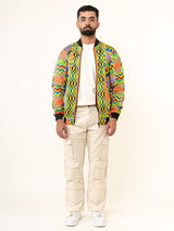 Multicolor African Printed Velvet Jacket (Unisex)