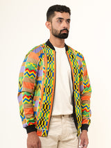 Multicolor African Printed Velvet Jacket (Unisex)