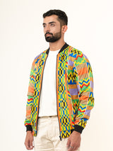 Multicolor African Printed Velvet Jacket (Unisex)