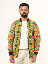 Multicolor African Printed Velvet Jacket (Unisex)