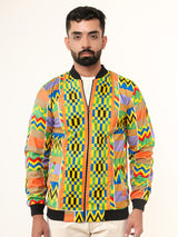 Multicolor African Printed Velvet Jacket (Unisex)