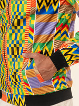 Multicolor African Printed Velvet Jacket (Unisex)