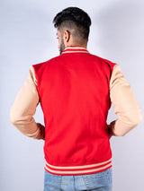 Red Buzz Off M varsity Jacket (Unisex)