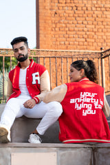 Your Anxiety Is Lying To You R  Varsity Jacket (Unisex)