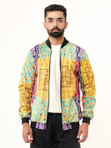 Multicolor Paisley Printed Velvet Jacket (Unisex)