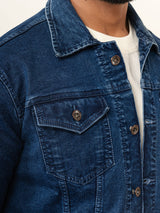 Blue Two Pockets Denim Jacket