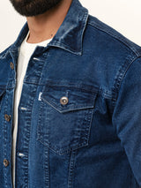 Blue Two Pockets Denim Jacket