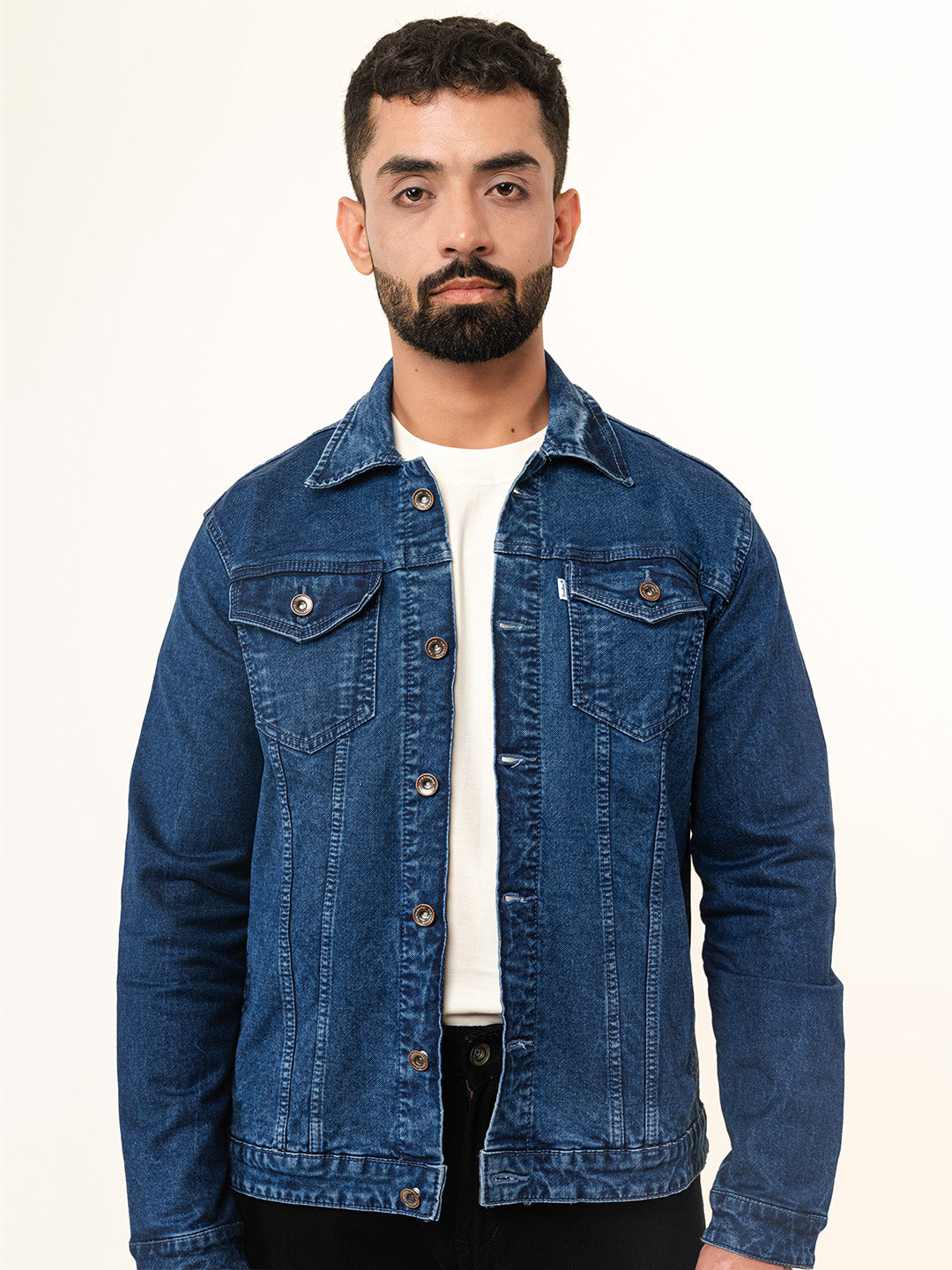 Blue Two Pockets Denim Jacket