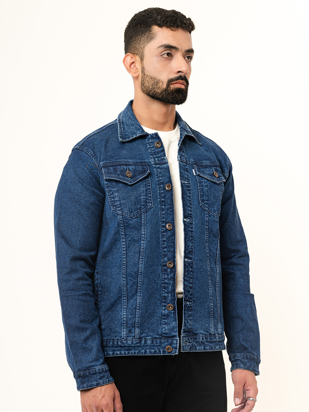 Blue Two Pockets Denim Jacket