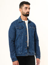 Blue Two Pockets Denim Jacket