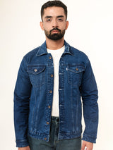 Blue Two Pockets Denim Jacket