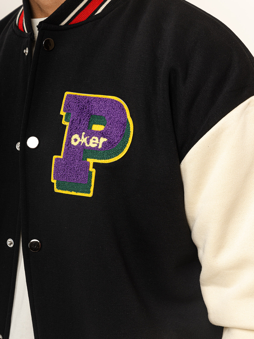 Black Poker Varsity Jacket (Unisex)