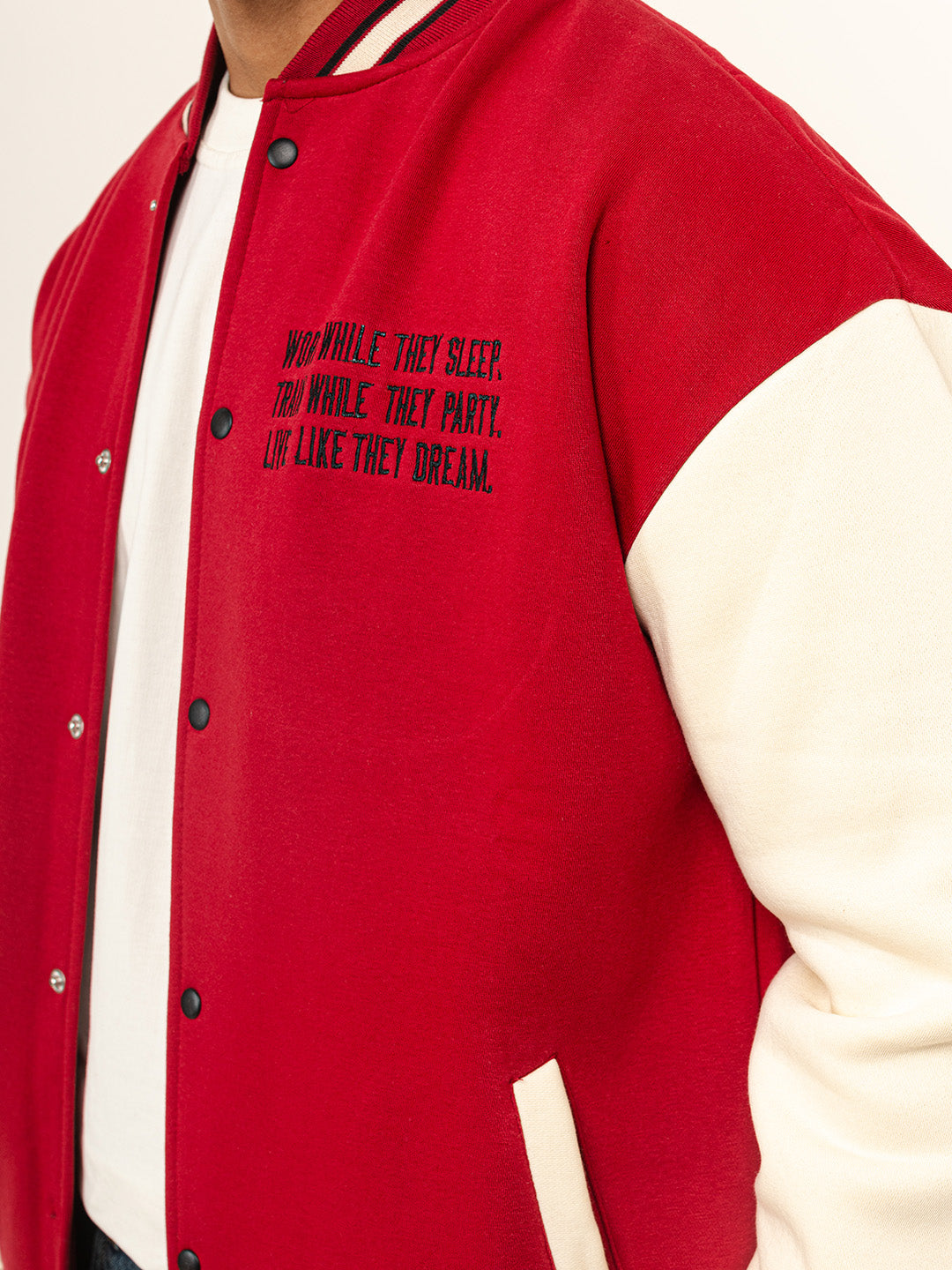 Red Chicago Varsity Jacket (Unisex)