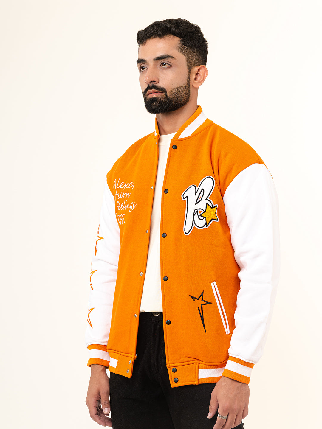 Orange B Varsity Jacket (Unisex)