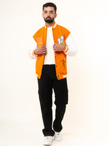 Orange B Varsity Jacket (Unisex)