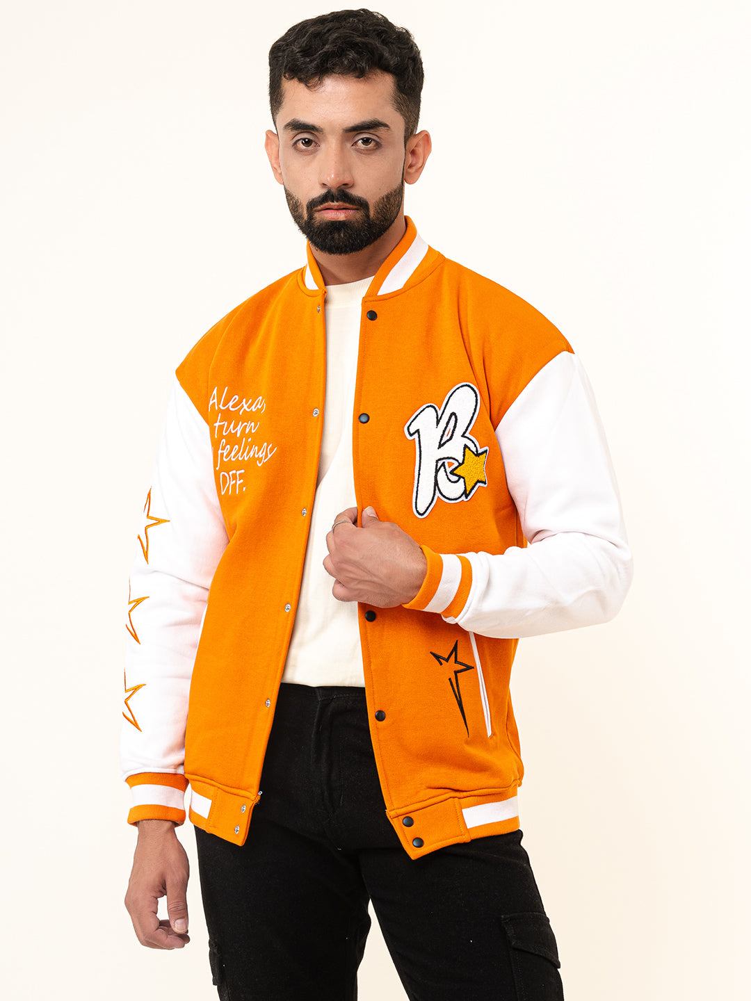 Orange B Varsity Jacket (Unisex)