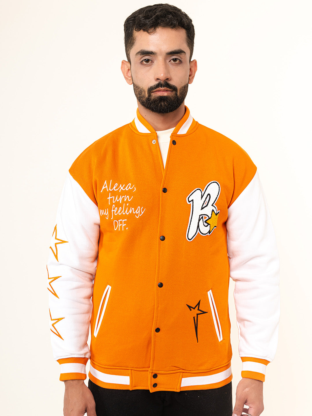 Orange B Varsity Jacket (Unisex)