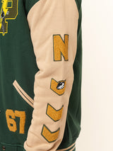 Bottle Green P Varsity Jacket (Unisex)