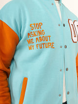 Sky Blue Baseball Varsity Jacket (Unisex)