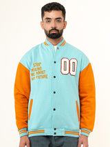 Sky Blue Baseball Varsity Jacket (Unisex)