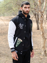 Black K Varsity Jacket (Unisex)