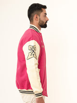 Pink B Tista X Tarefaan Varsity Jacket