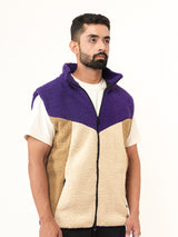 Multi Color Block Fleece Sherpa Jacket (Unisex)