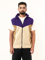 Multi Color Block Fleece Sherpa Jacket (Unisex)