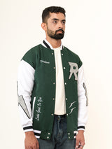 Green R Tistabene Varsity Jacket (Unisex)