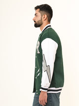 Green R Tistabene Varsity Jacket (Unisex)