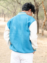 Teal Blue M Varsity Jacket (Unisex)