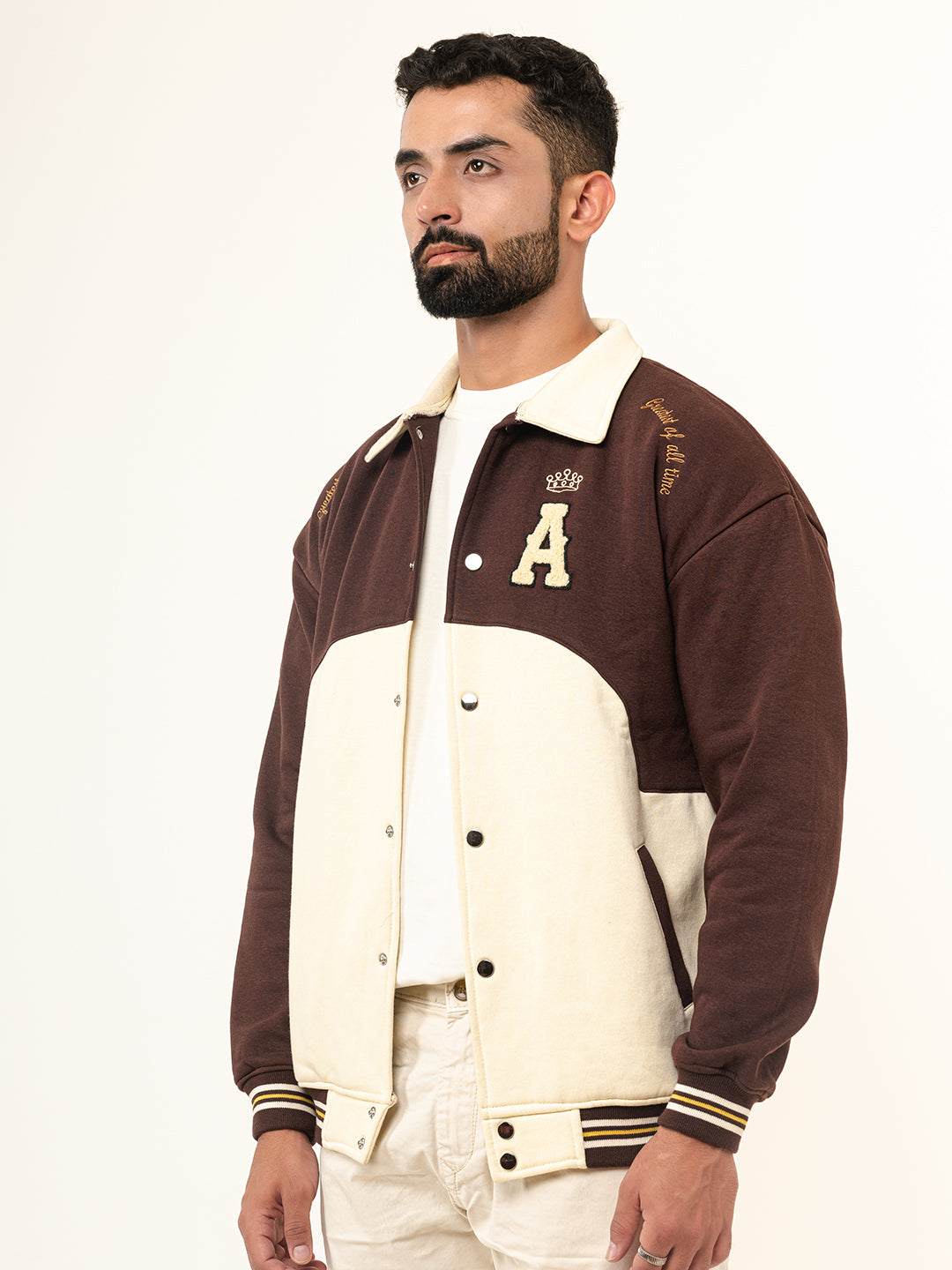 Brown A Varsity Jacket (Unisex)