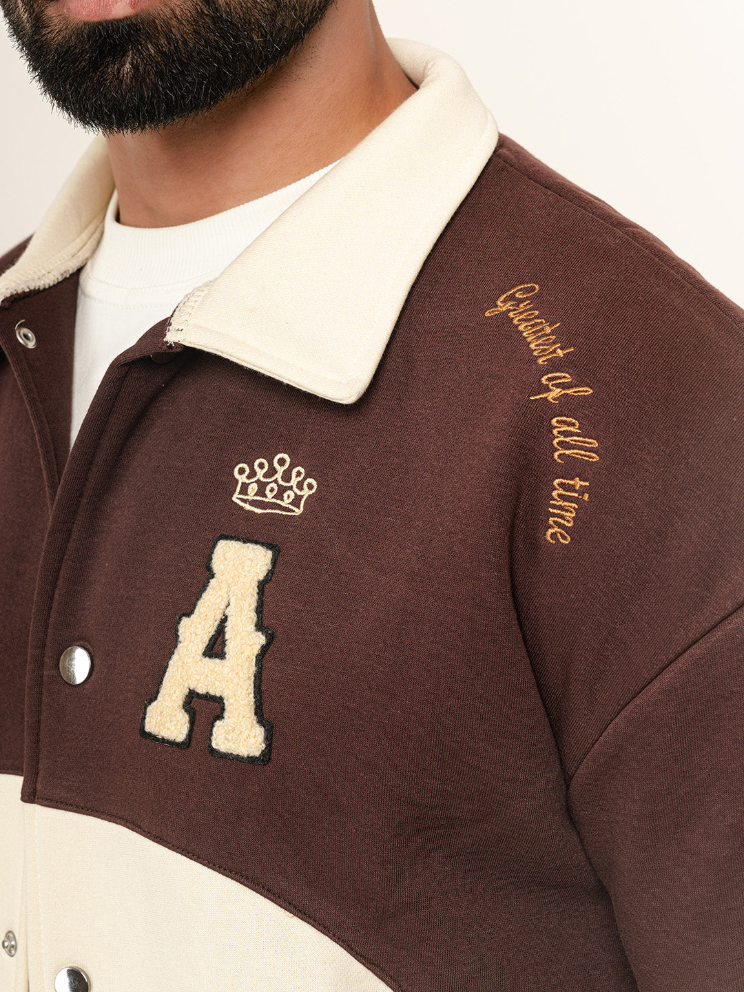 Brown A Varsity Jacket (Unisex)