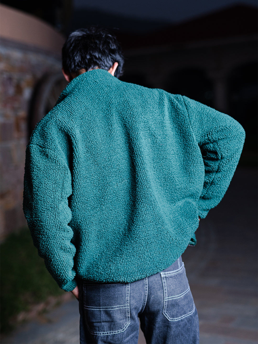 Green Fleece Sherpa Jacket (Unisex)