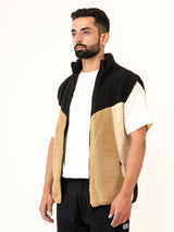 Multi Color Block Fleece Sherpa Jacket (Unisex)